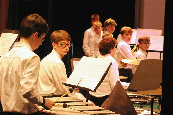 Students performing at the 2023-2024 All County Jazz Concert